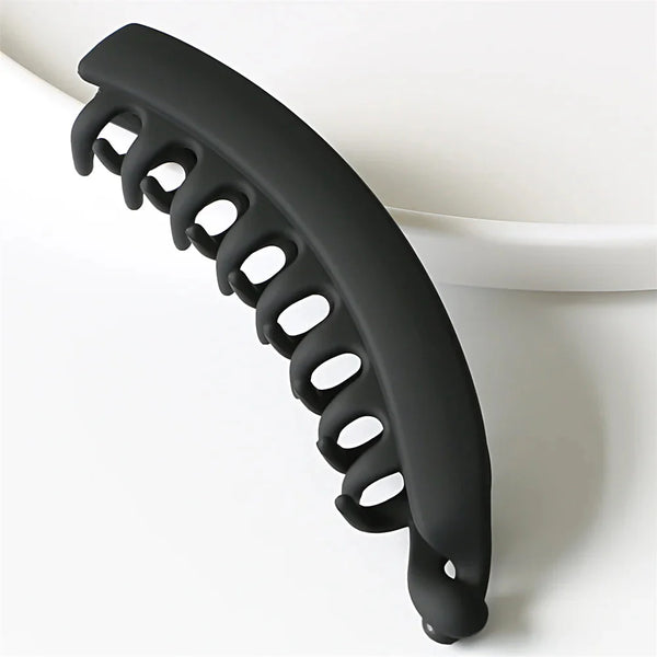 Frosted Banana Hair Claw Clip
